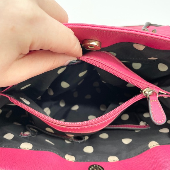 Anne Klein Satchel Shoulder Bag Girly Pink Satchel Y2K Polished Elle Coquette - Picture 12 of 16